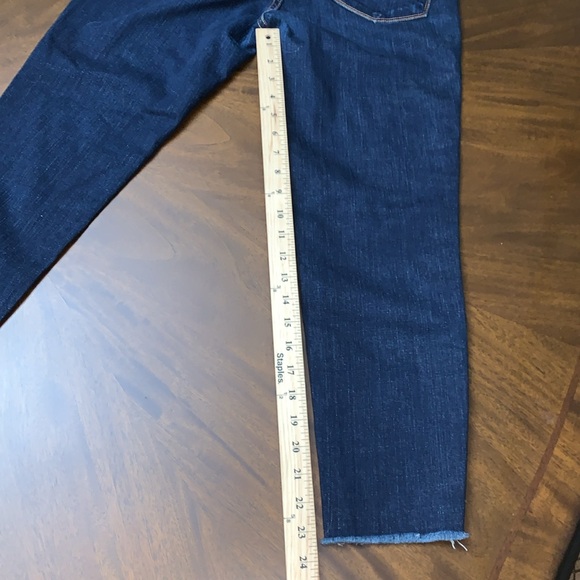 🎄 J BRAND Capri Blue Jeans Frayed Hem 29 - Picture 11 of 14